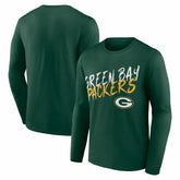 Green Bay Packers Hustle Long Sleeve T-Shirt Green | NFL