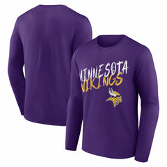 Minnesota Vikings Hustle Long Sleeve T-Shirt Purple | NFL