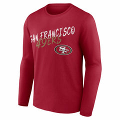 San Francisco 49ers Hustle Long Sleeve T-Shirt Scarlet | NFL