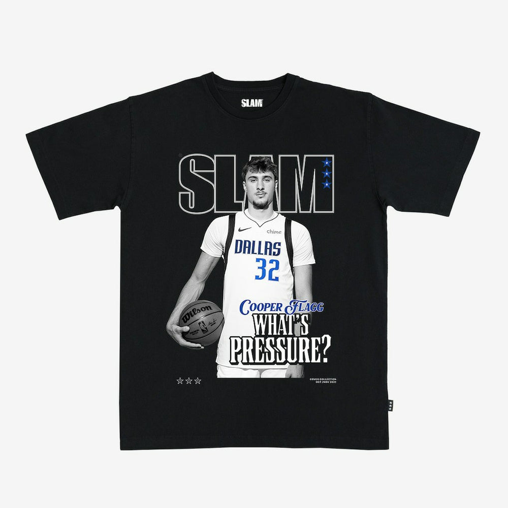 Cooper Flagg Dallas Mavericks Unisex SLAM Cover T-Shirt Black - NBA