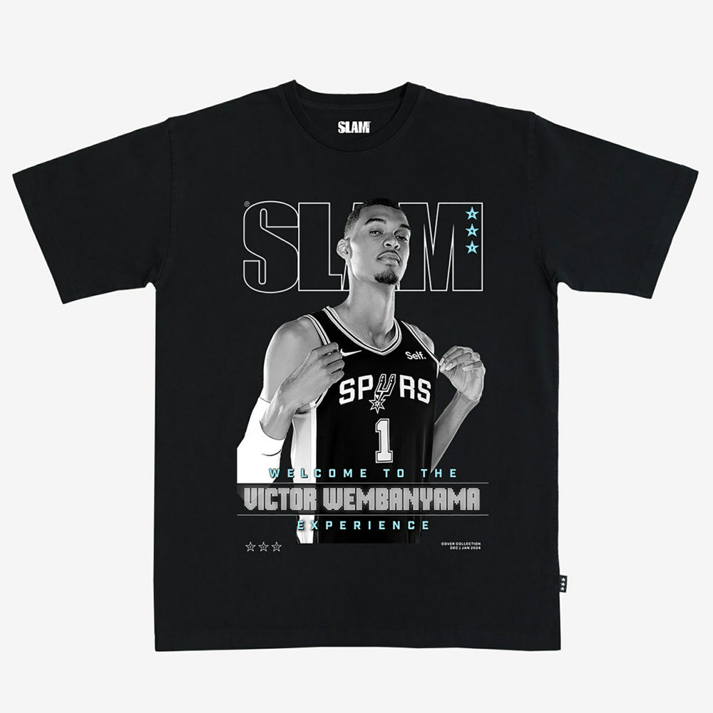 Victor Wembanyama San Antonio Spurs Unisex SLAM Cover T-Shirt Black - NBA