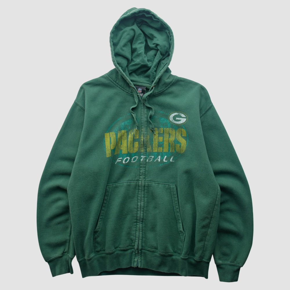 Green Bay Packers Team Edition Apparel 2010s Hooded Full Zip Sweatshirt Green Vintage | Fanatics