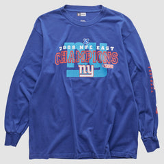New York Giants NFL 2008 Long Sleeve T-shirt Blue Vintage | Fanatics
