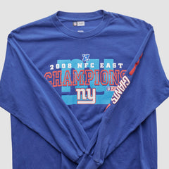New York Giants NFL 2008 Long Sleeve T-shirt Blue Vintage | Fanatics