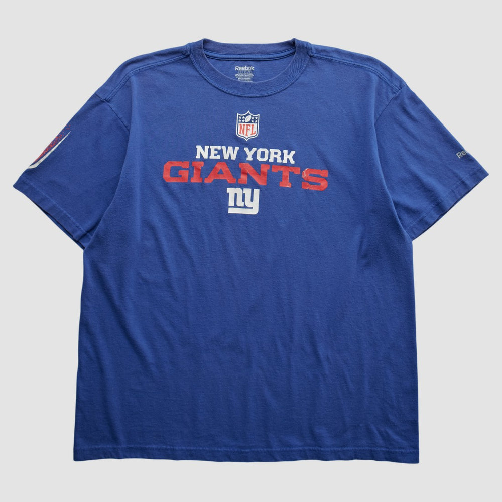 New York Giants Reebok 2000s T-shirt Blue Vintage | Fanatics