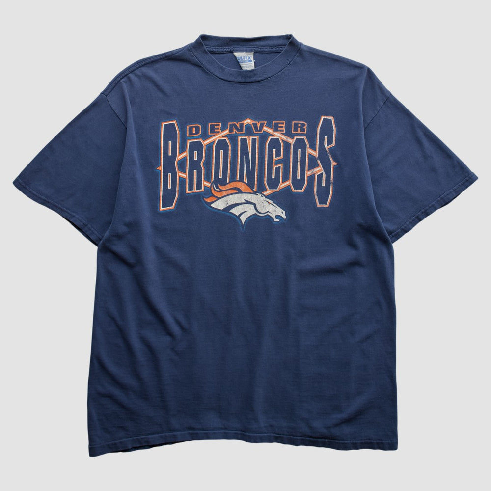 Denver Broncos Tultex 90s T-shirt Navy Vintage | Fanatics