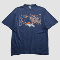 Denver Broncos Tultex 90s T-shirt Navy Vintage | Fanatics