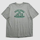 New York Jets Reebok 2000s T-shirt Heather Gray Vintage | Fanatics