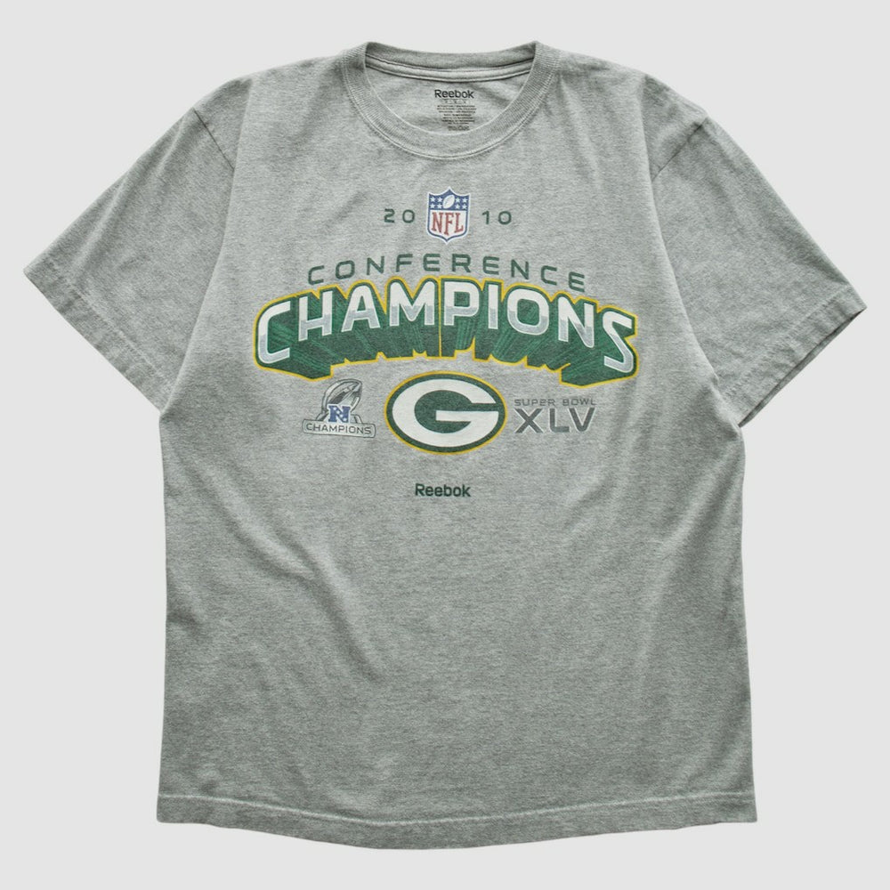 Green Bay Packers Reebok 2010 T-shirt Heather Gray Vintage | Fanatics