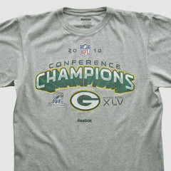 Green Bay Packers Reebok 2010 T-shirt Heather Gray Vintage | Fanatics