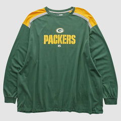 Green Bay Packers NFL 2000s Long Sleeve T-shirt Green Vintage | Fanatics