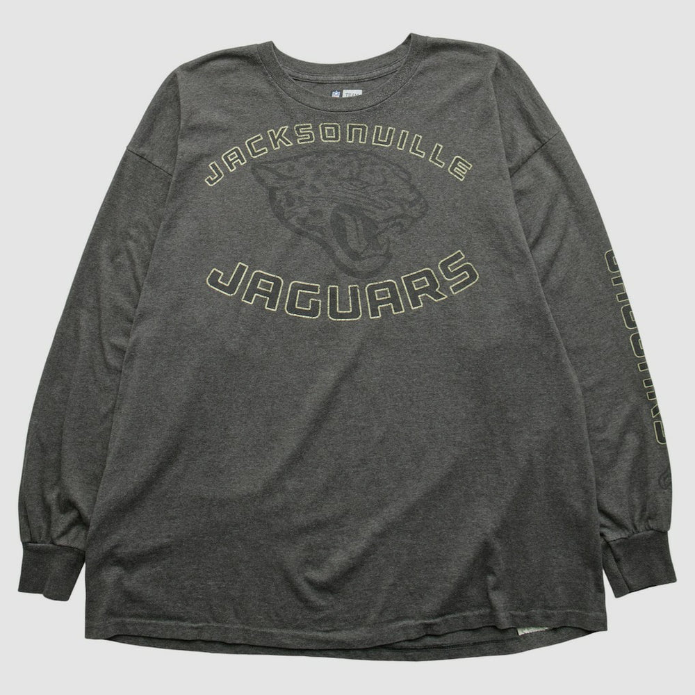 Jacksonville Jaguars NFL 2000s Long Sleeve T-shirt Dark Heather Gray Vintage | Fanatics