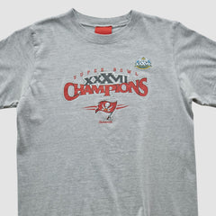 Tampa Bay Buccaneers Reebok 2003 T-shirt Heather Gray Vintage | Fanatics