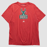 Milwaukee Bucks 2010s T-shirt Red Vintage - NBA