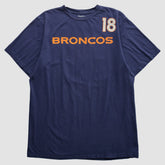 Denver Broncos Reebok 2000s T-shirt Navy Vintage | Fanatics