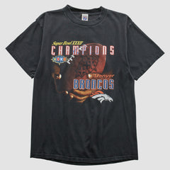 Denver Broncos Logo Athletic 1998 T-shirt Black Vintage | Fanatics