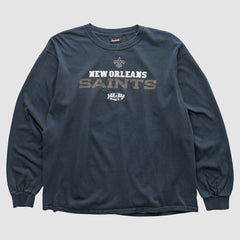 New Orleans Saints Reebok 2010 Long Sleeve T-shirt Navy Vintage | Fanatics