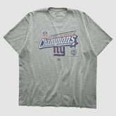New York Giants Reebok 2007 T-shirt Heather Gray Vintage | Fanatics