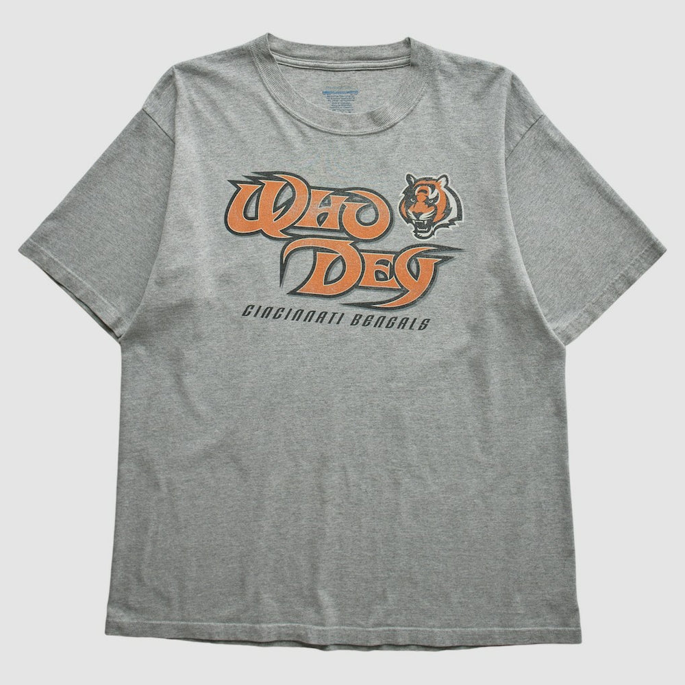 Cincinnati Bengals Reebok 2000s T-shirt Heather Gray Vintage | Fanatics