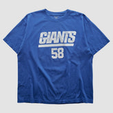 New York Giants Reebok 2000s T-shirt Blue Vintage | Fanatics
