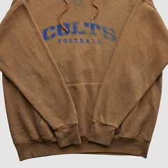Indianapolis Colts NFL 2000s Hooded Pullover Sweatshirt Brown Vintage | Fanatics