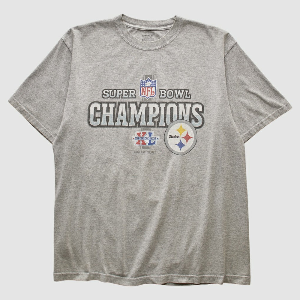 Pittsburgh Steelers Reebok 2006 T-shirt Heather Gray Vintage | Fanatics