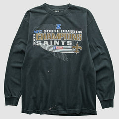 New Orleans Saints Alstyle Apparel 2009 Long Sleeve T-shirt Black Vintage | Fanatics
