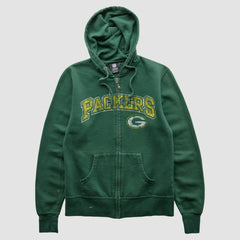 Green Bay Packers NFL 2010s Hooded Full Zip Sweatshirt Green Vintage | Fanatics