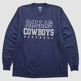 Dallas Cowboys Reebok 2000s Long Sleeve T-shirt Navy Vintage | Fanatics