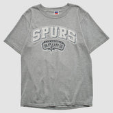 San Antonio Spurs Majestic 2000s T-shirt Heather Gray Vintage - NBA