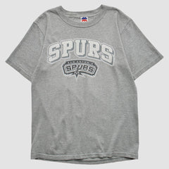 San Antonio Spurs Majestic 2000s T-shirt Heather Gray Vintage - NBA