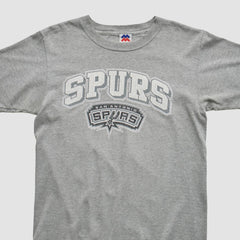 San Antonio Spurs Majestic 2000s T-shirt Heather Gray Vintage - NBA