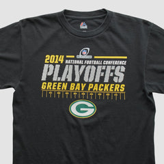 Green Bay Packers Majestic 2014 T-shirt Black Vintage | Fanatics