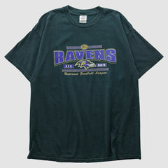 Baltimore Ravens Delta 2000s T-shirt Green Vintage | Fanatics
