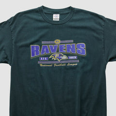 Baltimore Ravens Delta 2000s T-shirt Green Vintage | Fanatics