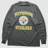 Pittsburgh Steelers 2000s Long Sleeve T-shirt Dark Heather Gray Vintage | Fanatics