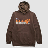 Cleveland Browns Reebok 2000s Hooded Pullover Sweatshirt Brown Vintage | Fanatics