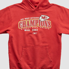 Kansas City Chiefs Reebok 2003 Hooded Pullover Sweatshirt Red Vintage | Fanatics