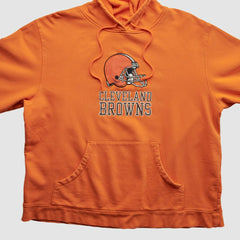 Cleveland Browns Reebok 2000s Hooded Pullover Sweatshirt Orange Vintage | Fanatics