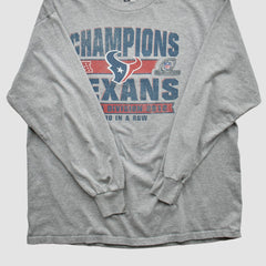 Houston Texans Team Edition Apparel 2012 Long Sleeve T-shirt Heather Gray Vintage | Fanatics