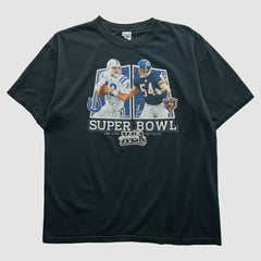 Superbowl XLII Anvil 2008 T-shirt Black Vintage | Fanatics