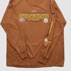 Pittsburgh Steelers NFL 2006 Long Sleeve T-shirt Brown Vintage | Fanatics