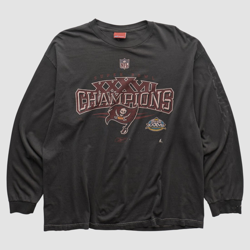 Tampa Bay Buccaneers Reebok 2003 Long Sleeve T-shirt Black Vintage | Fanatics