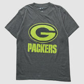 Green Bay Packers NFL 2010s T-shirt Dark Heather Gray Vintage | Fanatics