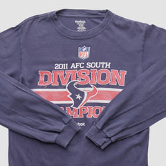 Houston Texans Reebok 2011 Long Sleeve T-shirt Navy Vintage | Fanatics