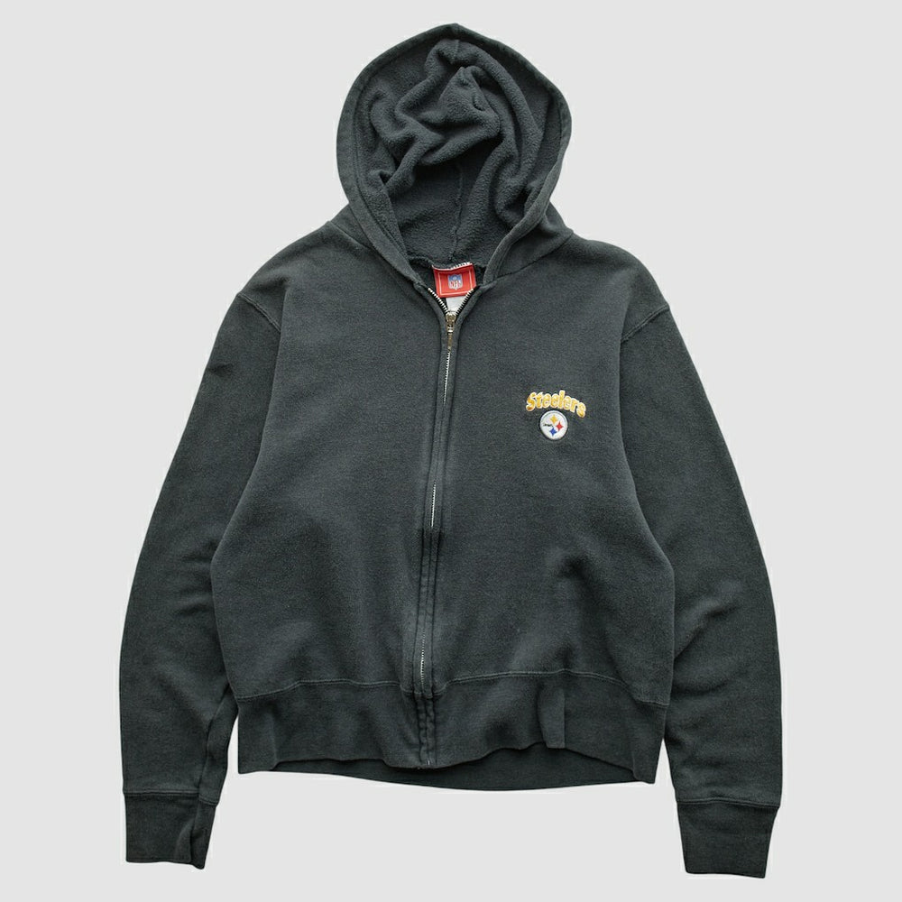 Pittsburgh Steelers NFL 2000s Hooded Full Zip Sweatshirt Black Vintage | Fanatics