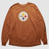 Pittsburgh Steelers Gildan 2000s Long Sleeve T-shirt Brown Vintage | Fanatics
