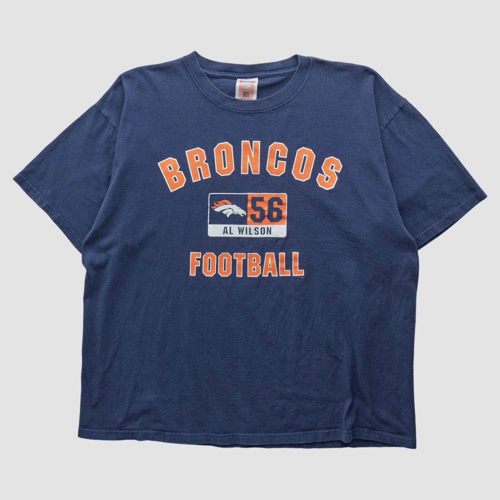 Denver Broncos NFL 2000s T-shirt Navy Vintage | Fanatics