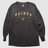 New Orleans Saints NFL 2000s Long Sleeve T-shirt Charcoal Vintage | Fanatics