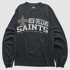 New Orleans Saints Reebok 2000s Long Sleeve T-shirt Black Vintage | Fanatics